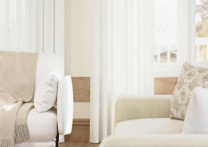 Salerno Voile, Coastal White - Made to Measure Curtains - Image 5